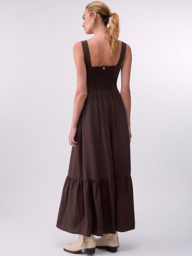 Vestido Comprido com Laço nas Costas