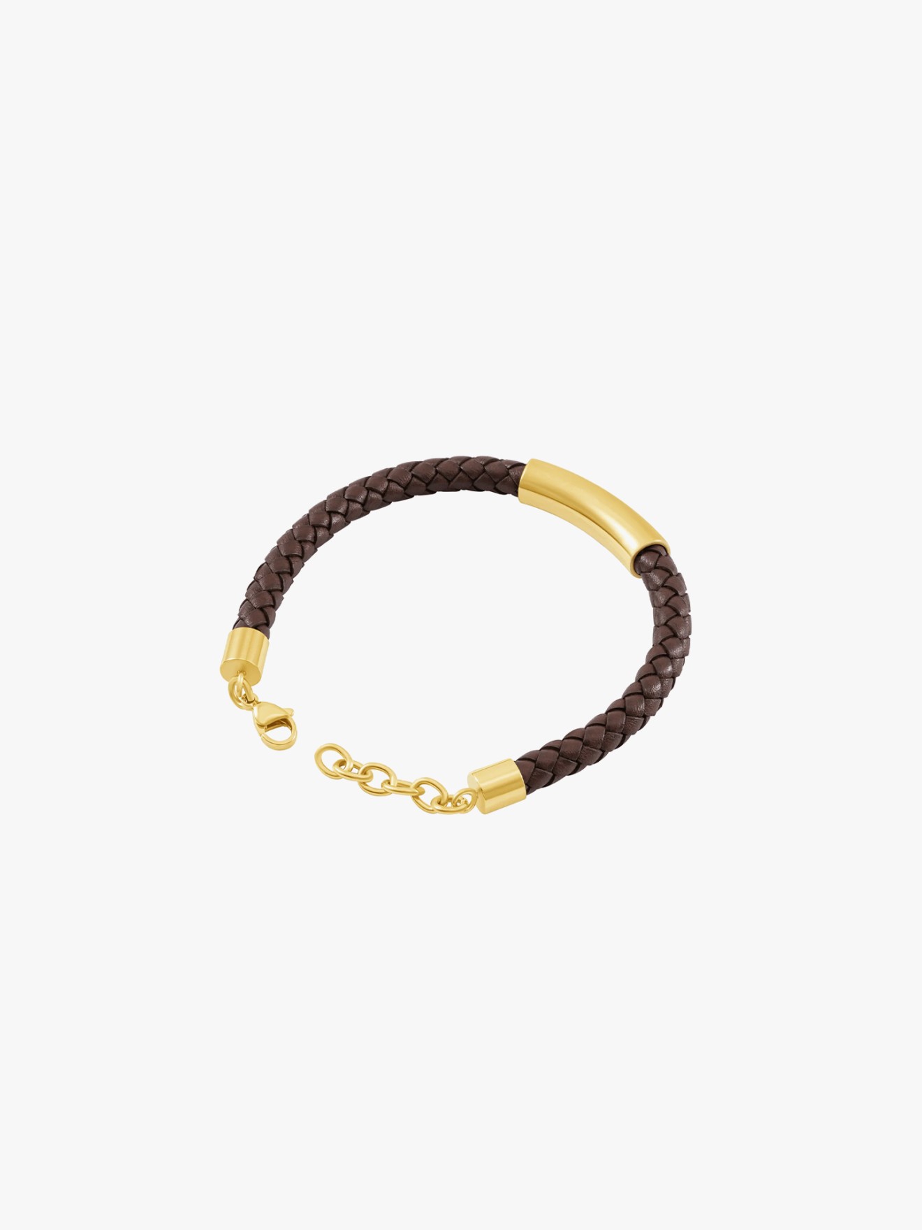 Pulseira em Pele Entran�ada Skyfall