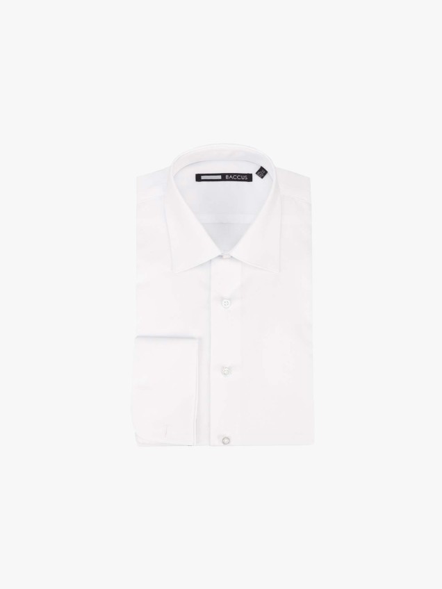 Camisa Clássica com Punho Duplo