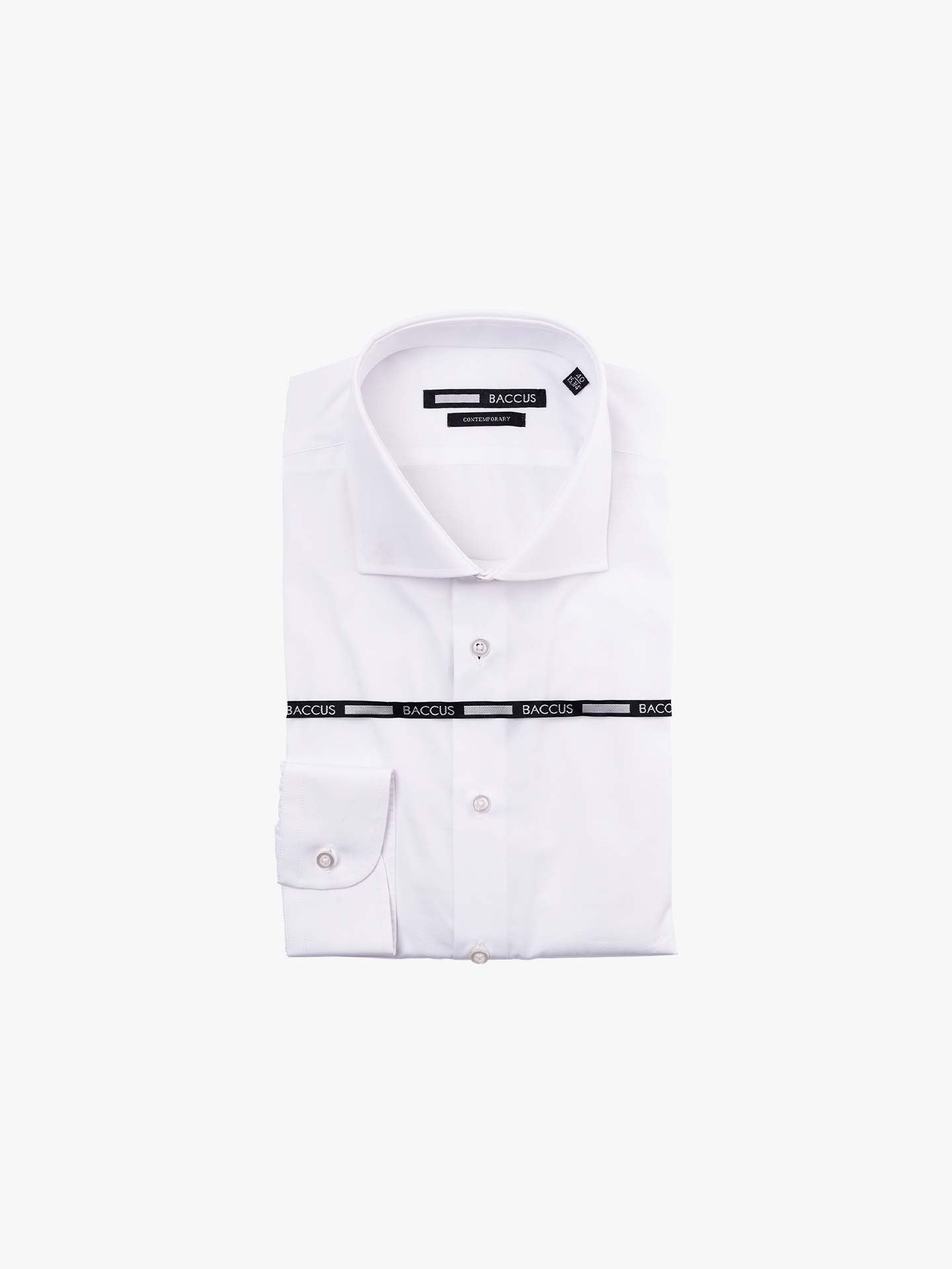 Camisa Clássica com Colarinho Italiano
