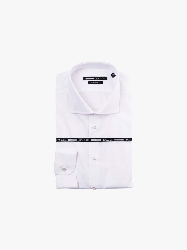 Camisa Cl�ssica com Colarinho Italiano