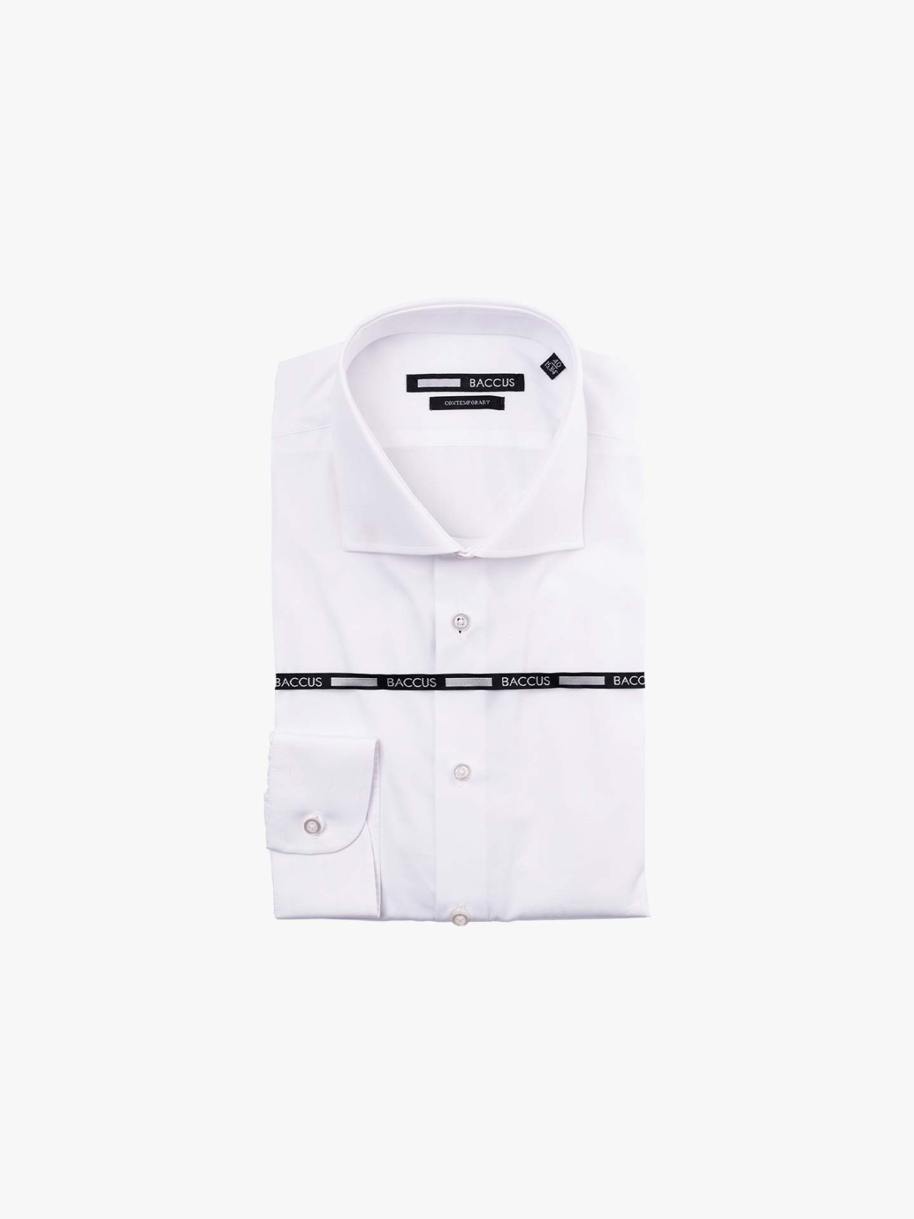 Camisa Cl�ssica com Colarinho Italiano