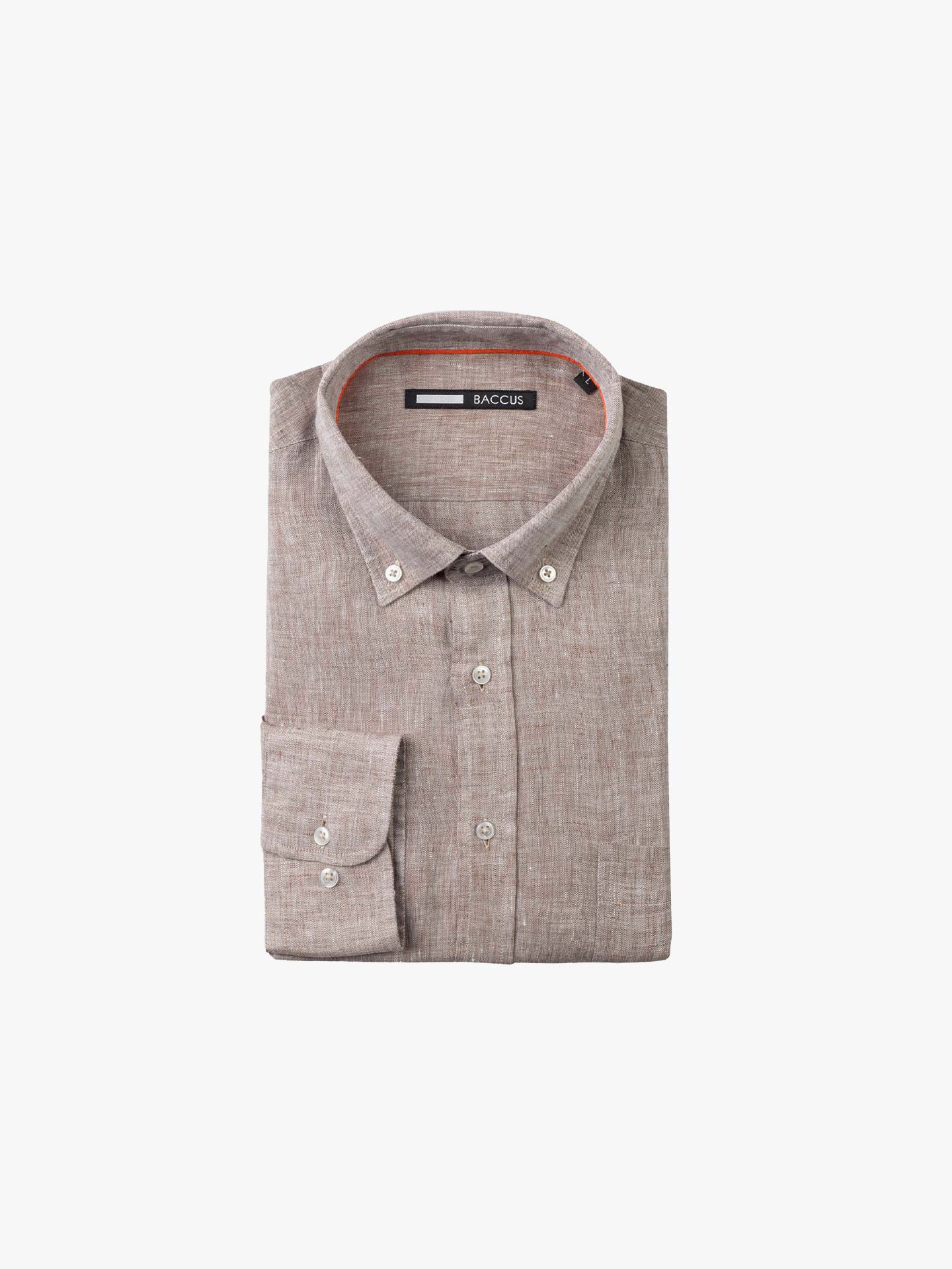 Camisa em Linho Regular Fit
