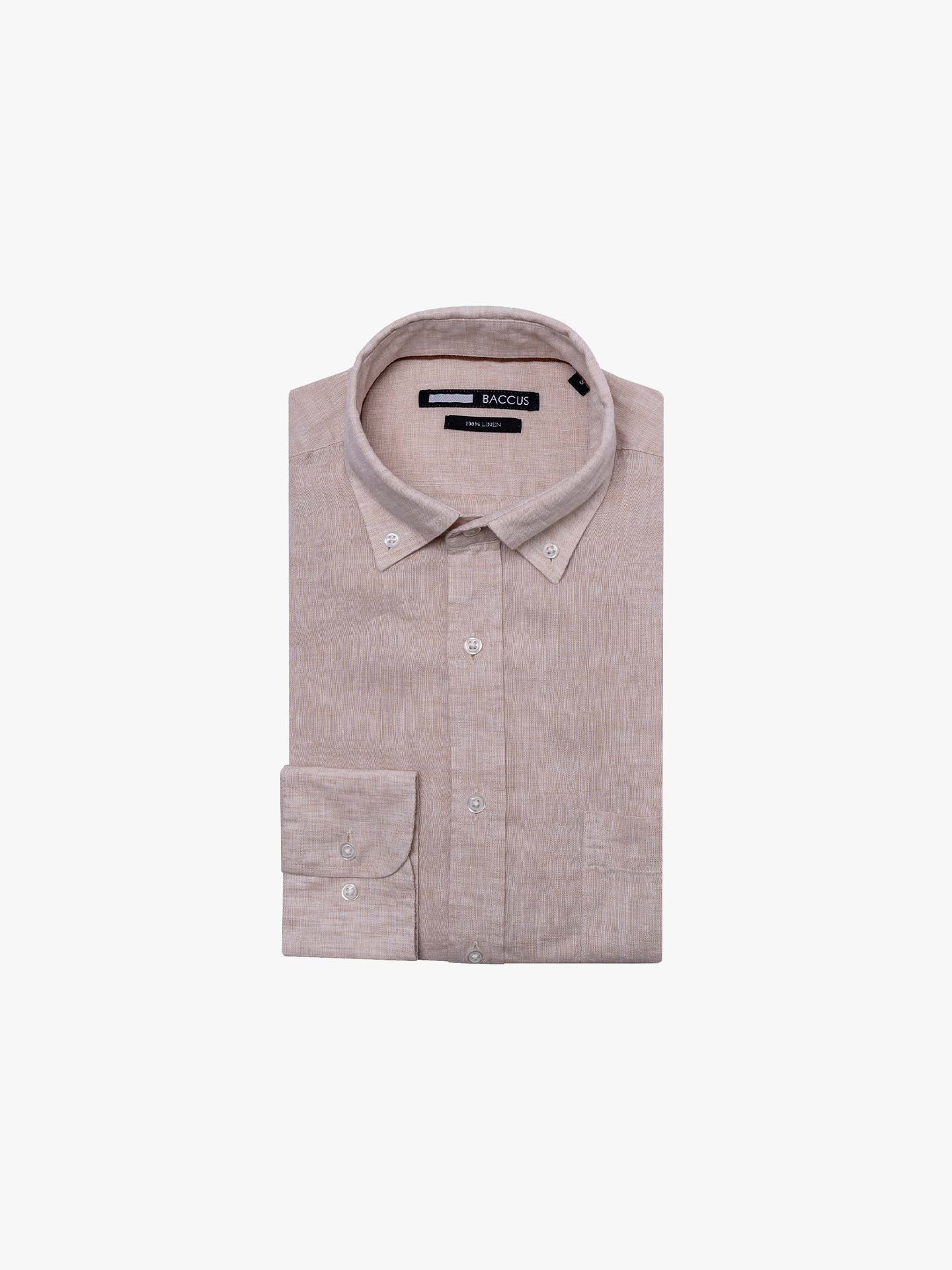 Camisa em Linho Regular Fit