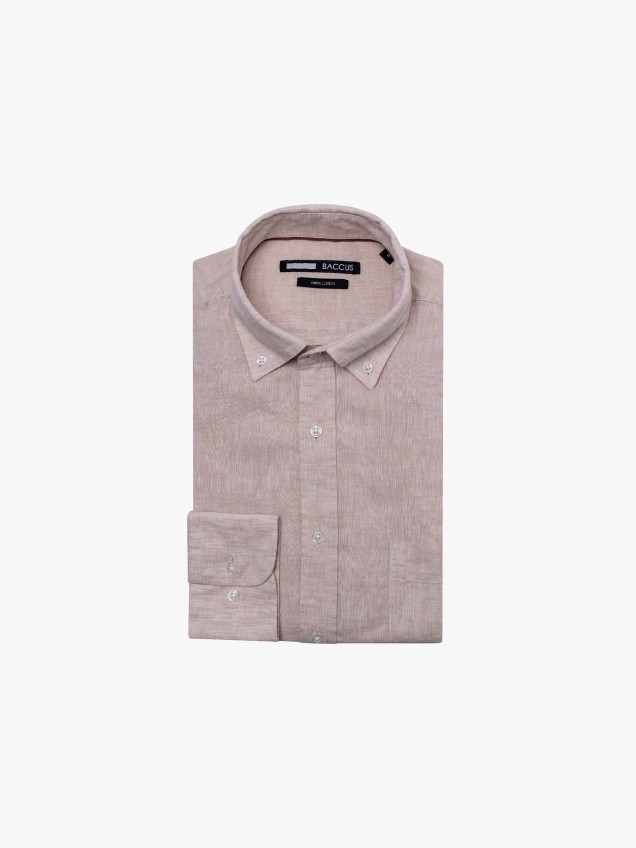 Camisa em Linho Regular Fit