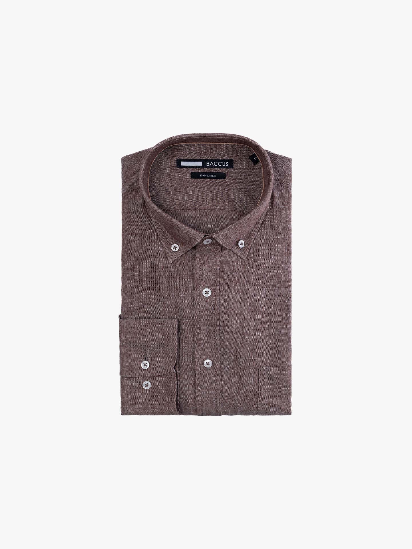 Camisa em Linho Regular Fit