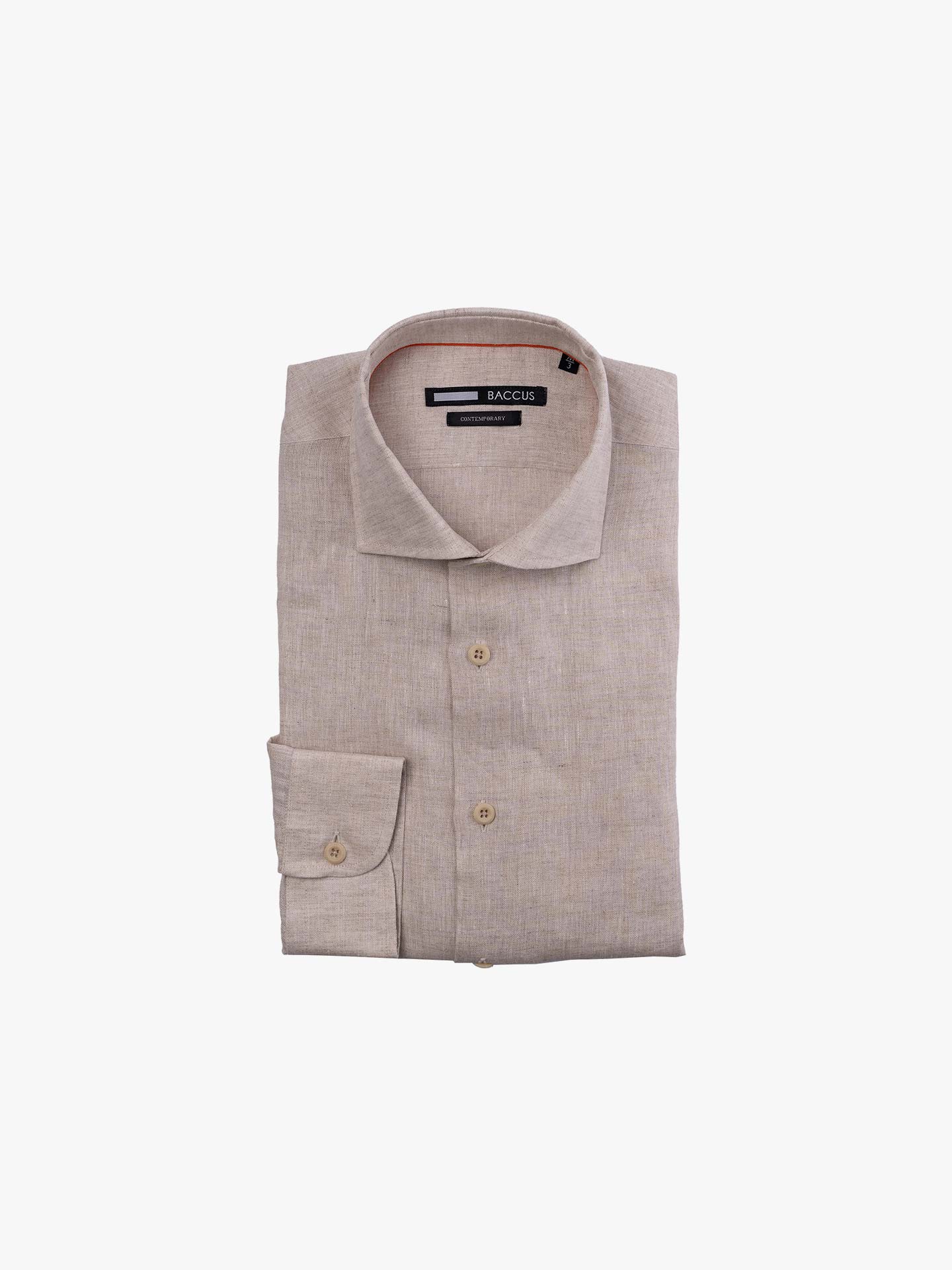 Camisa de Linho Contemporary Fit