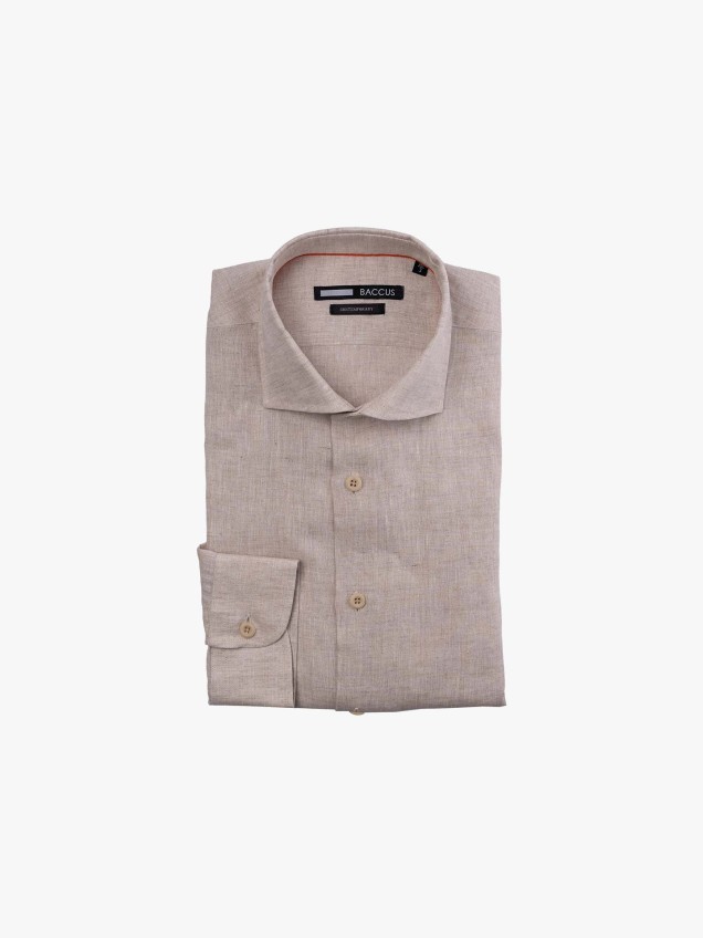 Camisa de Linho Contemporary Fit