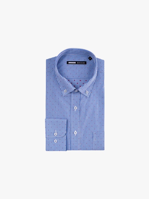 Camisa aos Quadrados Regular Fit