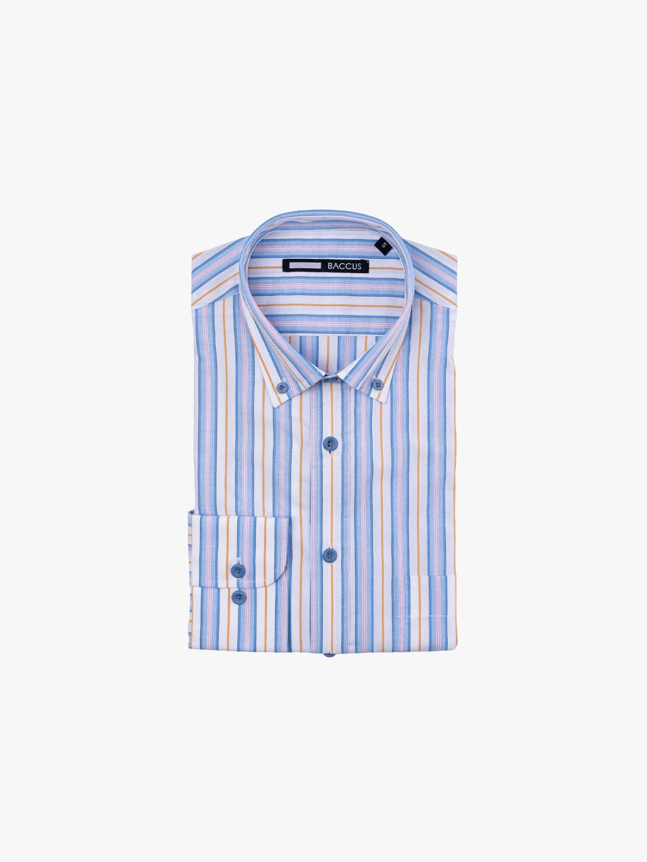 Camisa �s Riscas Regular Fit