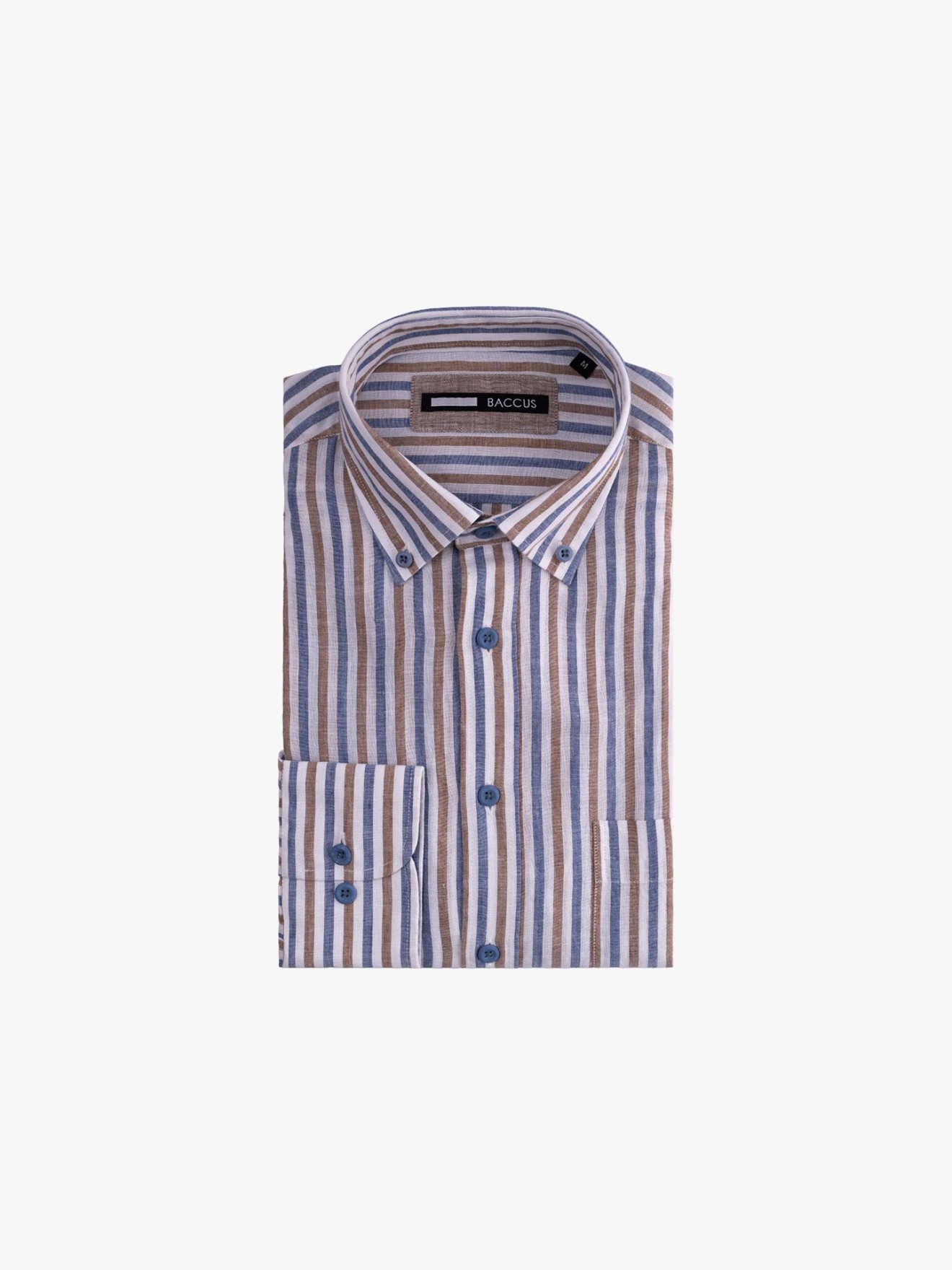 Camisa �s Riscas Regular Fit