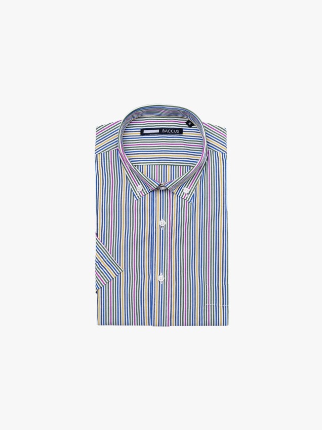 Camisa de Manga Curta ao Xadrez