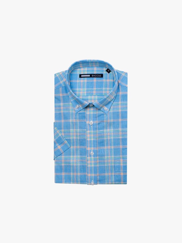 Camisa de Manga Curta ao Xadrez