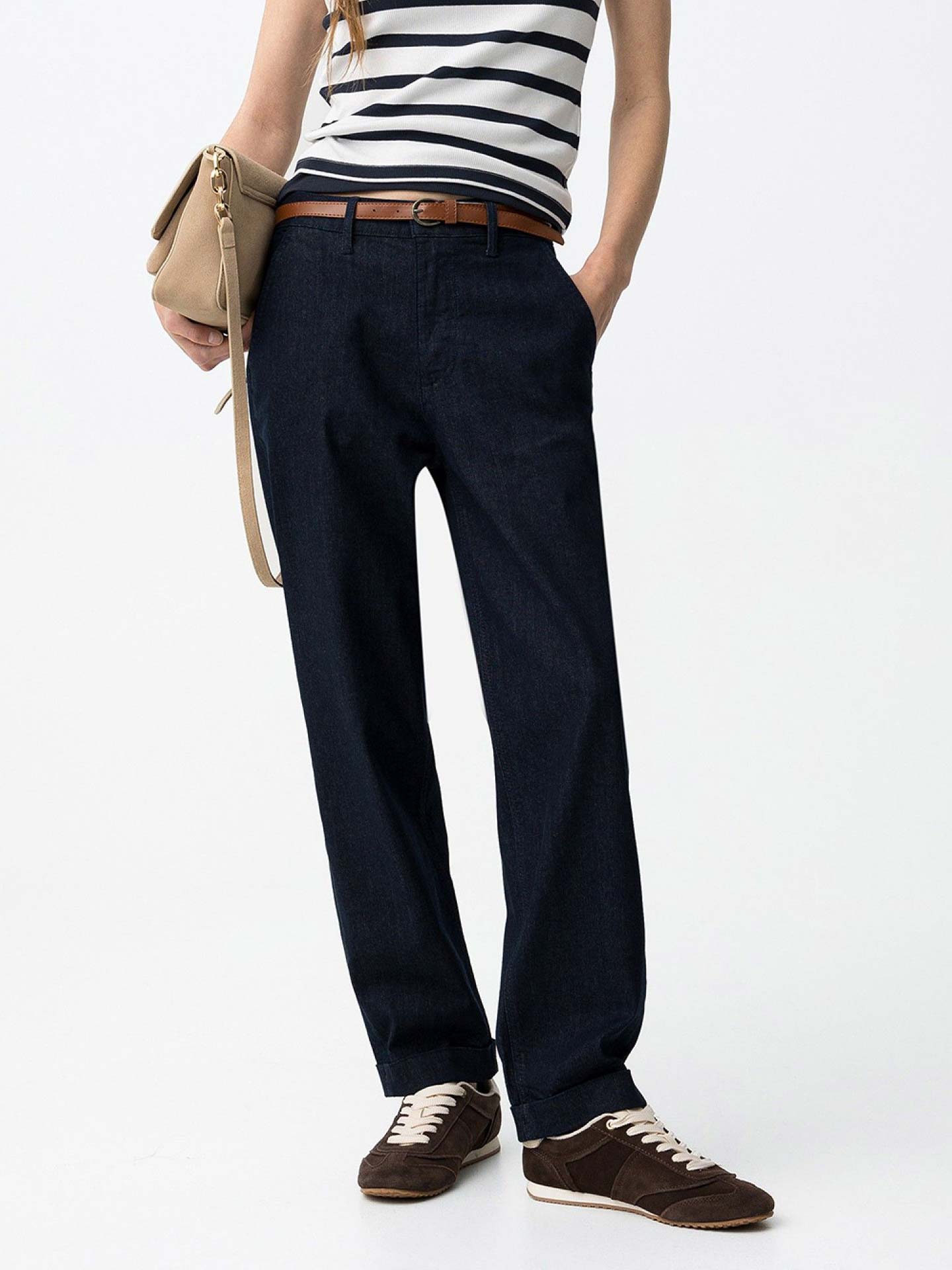 Calças de Ganga Slouchy