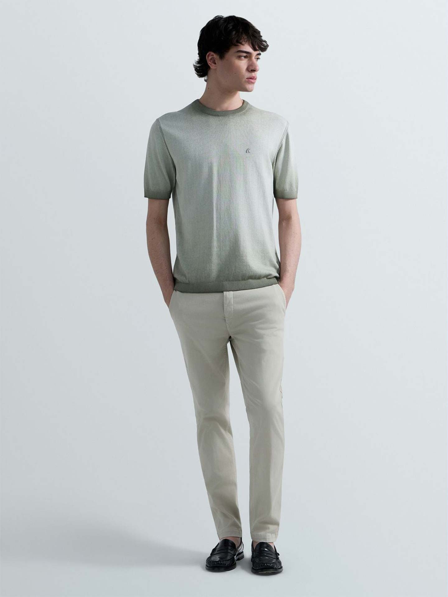 T-shirt de Malha com Efeito Degradê
