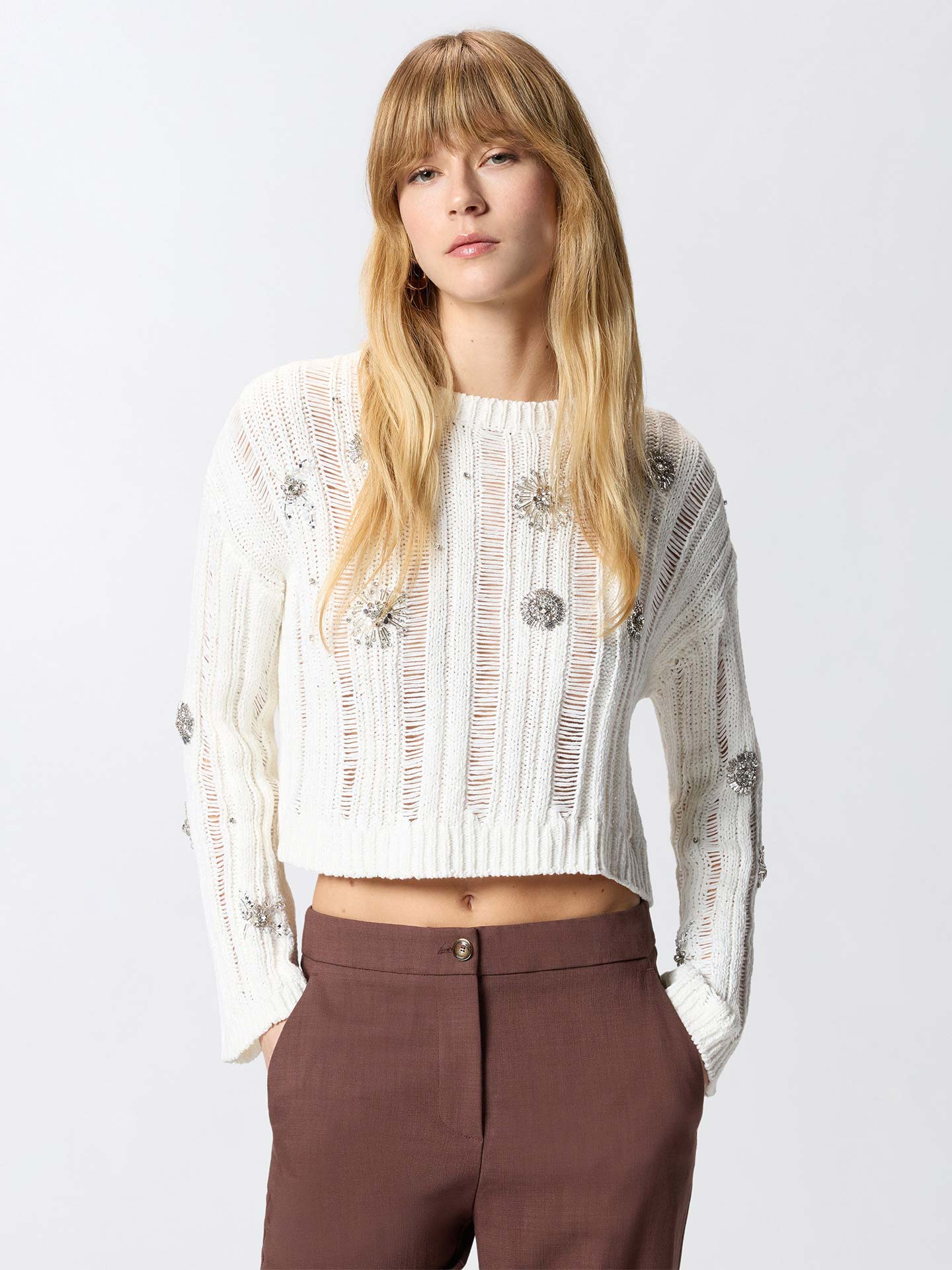 Camisola de Malha Cropped