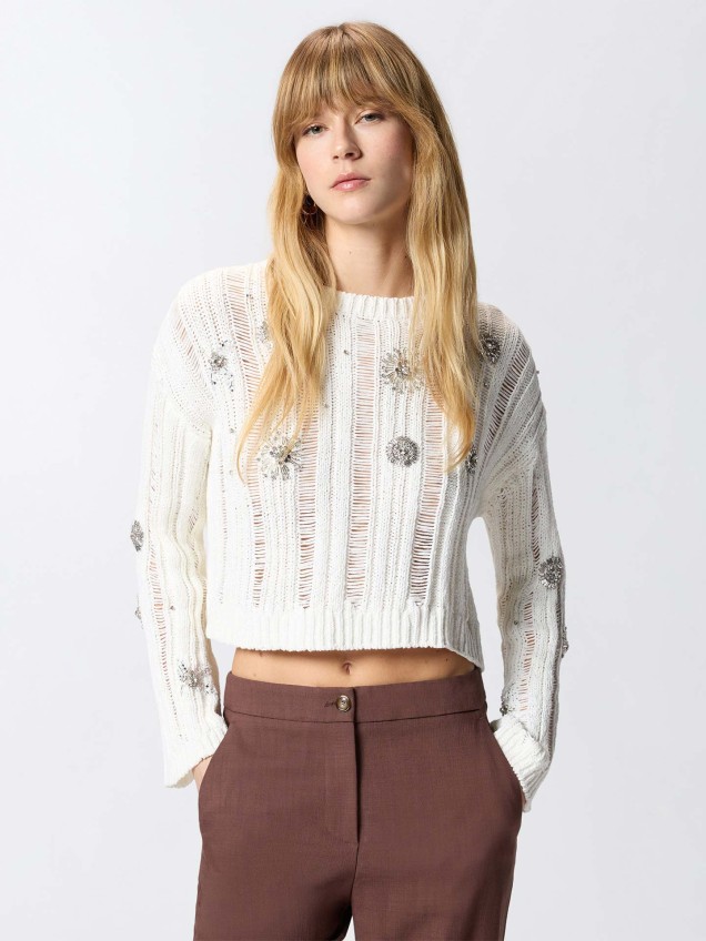 Camisola de Malha Cropped