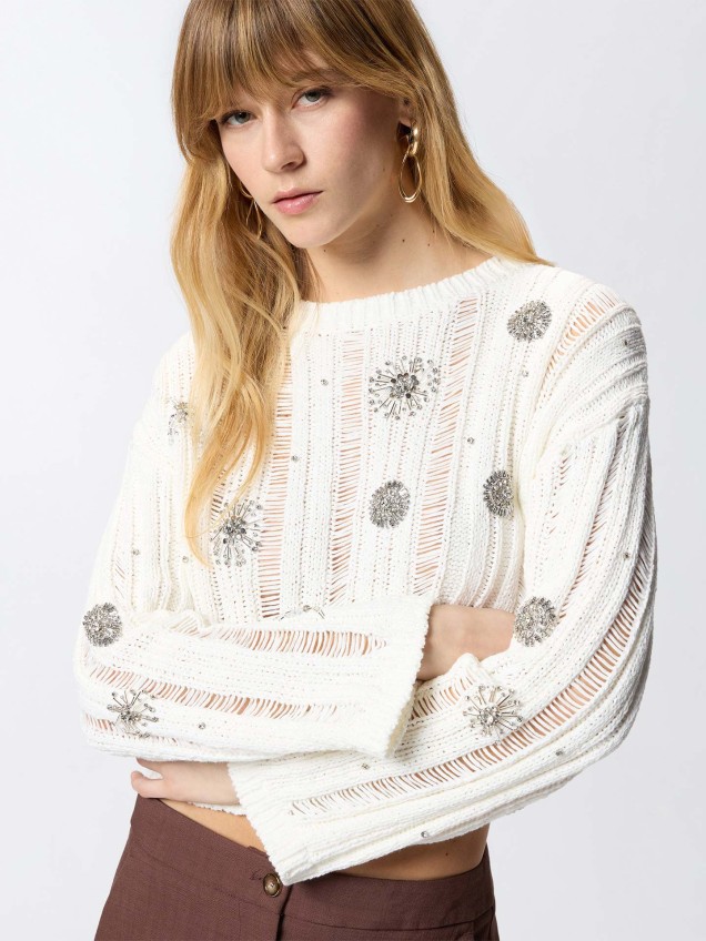 Camisola de Malha Cropped