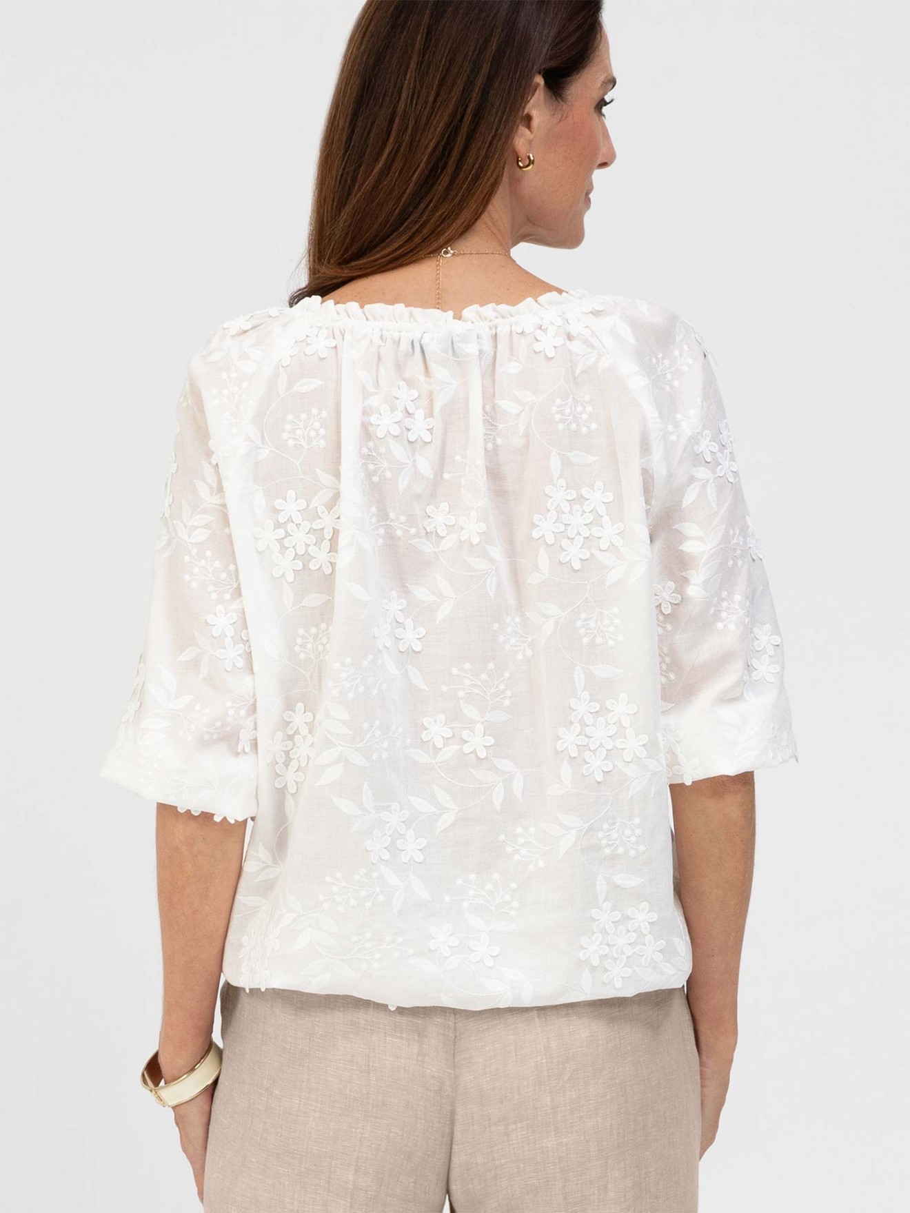 Blusa com Bordados Florais RANA