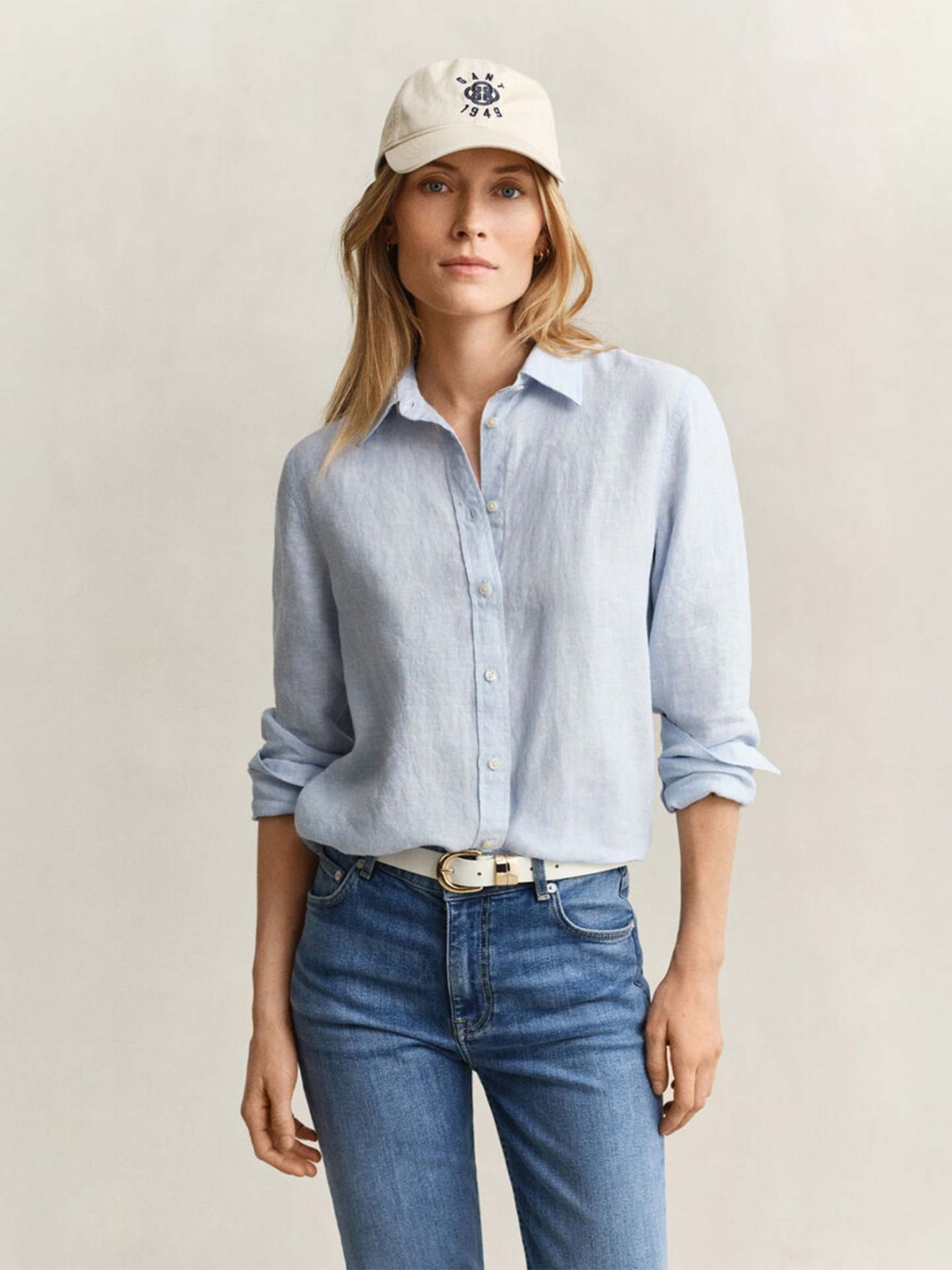 Camisa de Linho Corte Regular