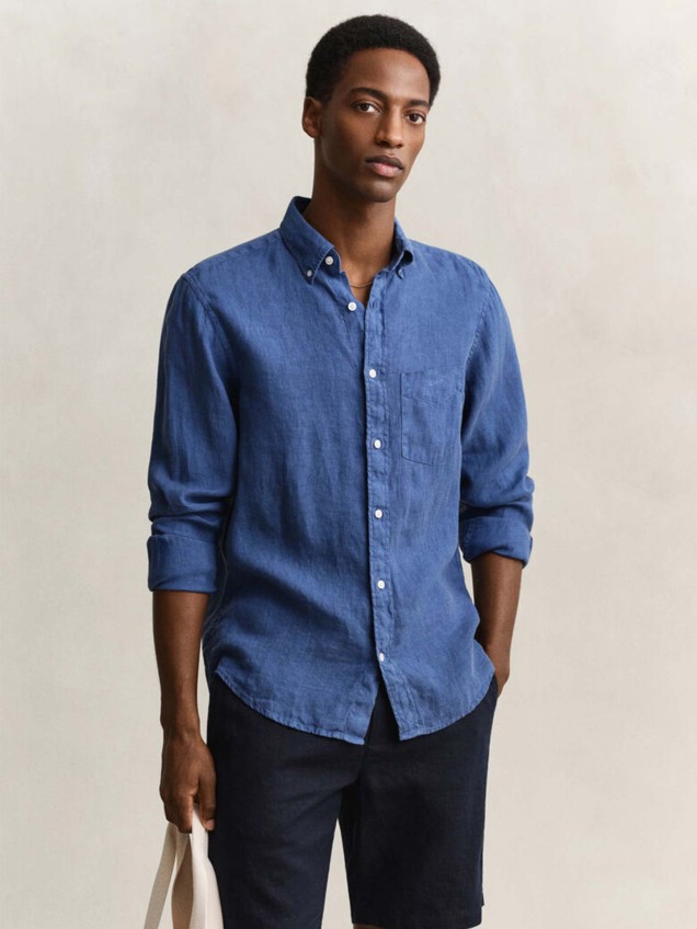 Camisa de Linho com Corte Regular