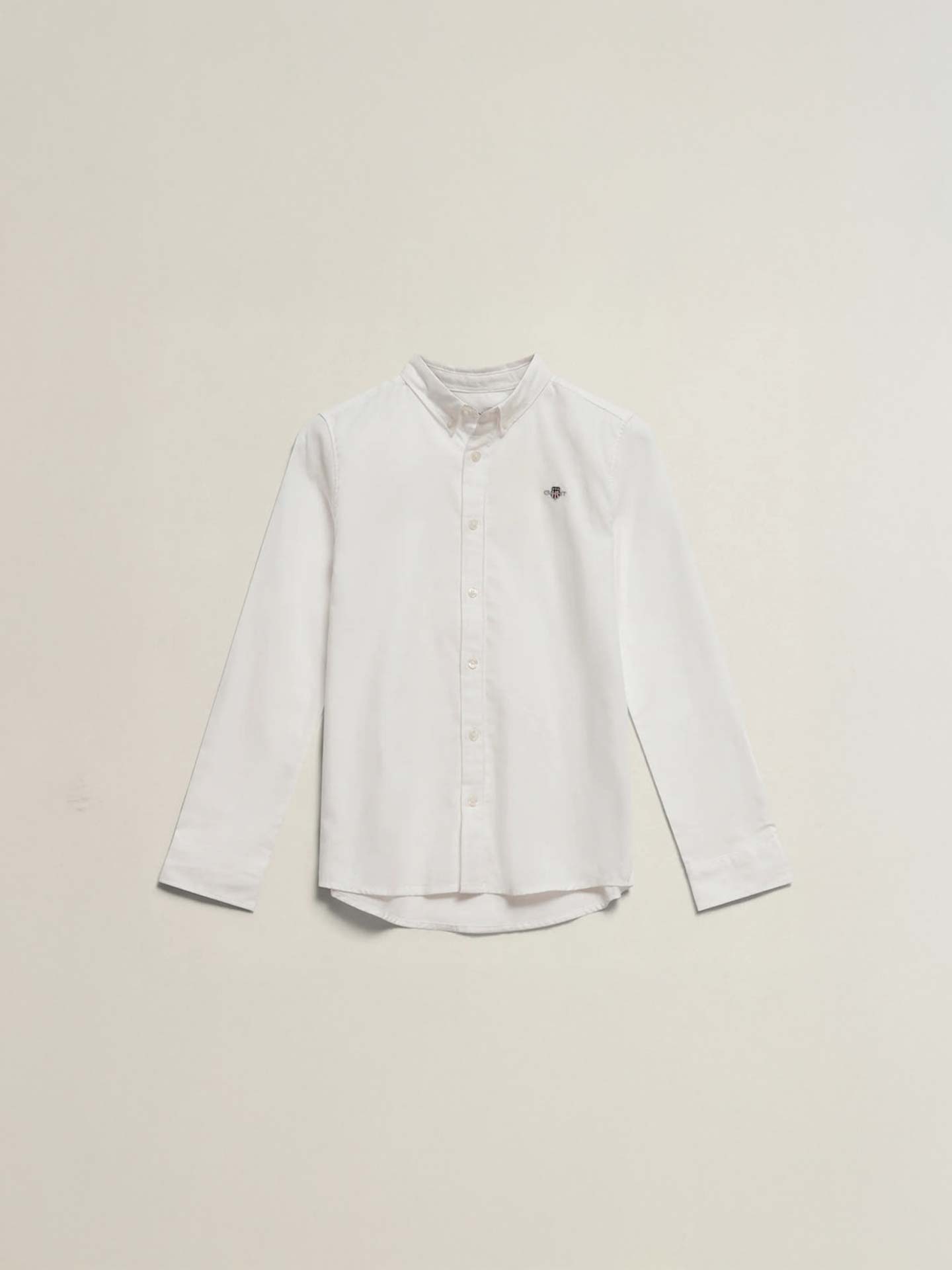 Camisa de Manga Comprida com Colarinho de Bot�es