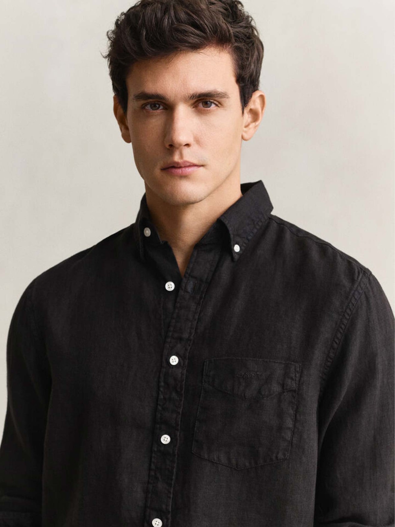 Camisa de Linho com Corte Regular