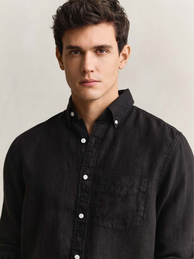 Camisa de Linho com Corte Regular