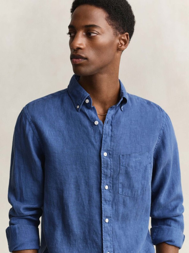 Camisa de Linho com Corte Regular