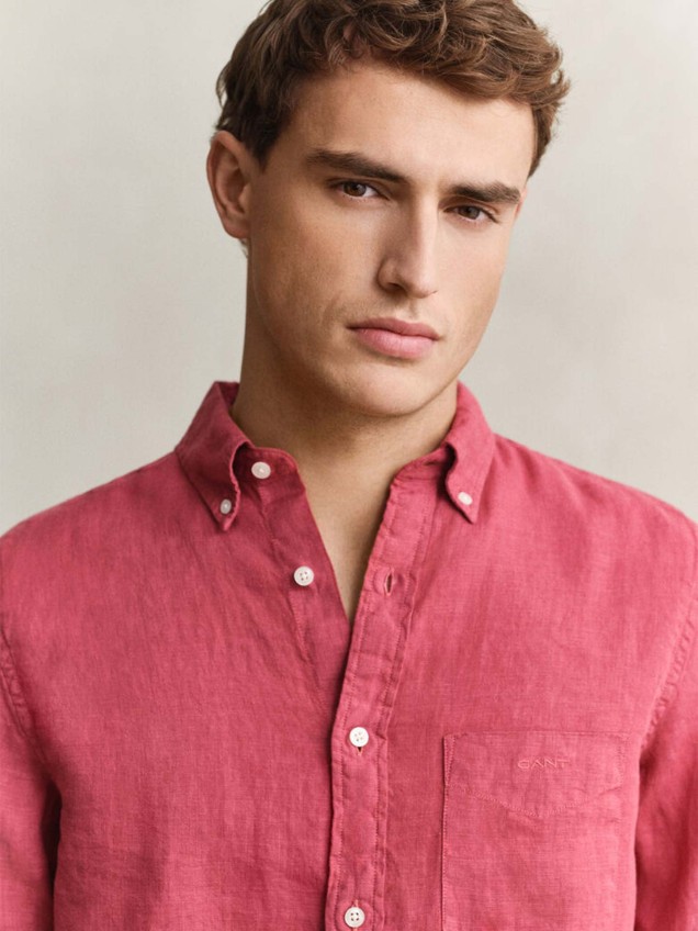 Camisa de Linho com Corte Regular