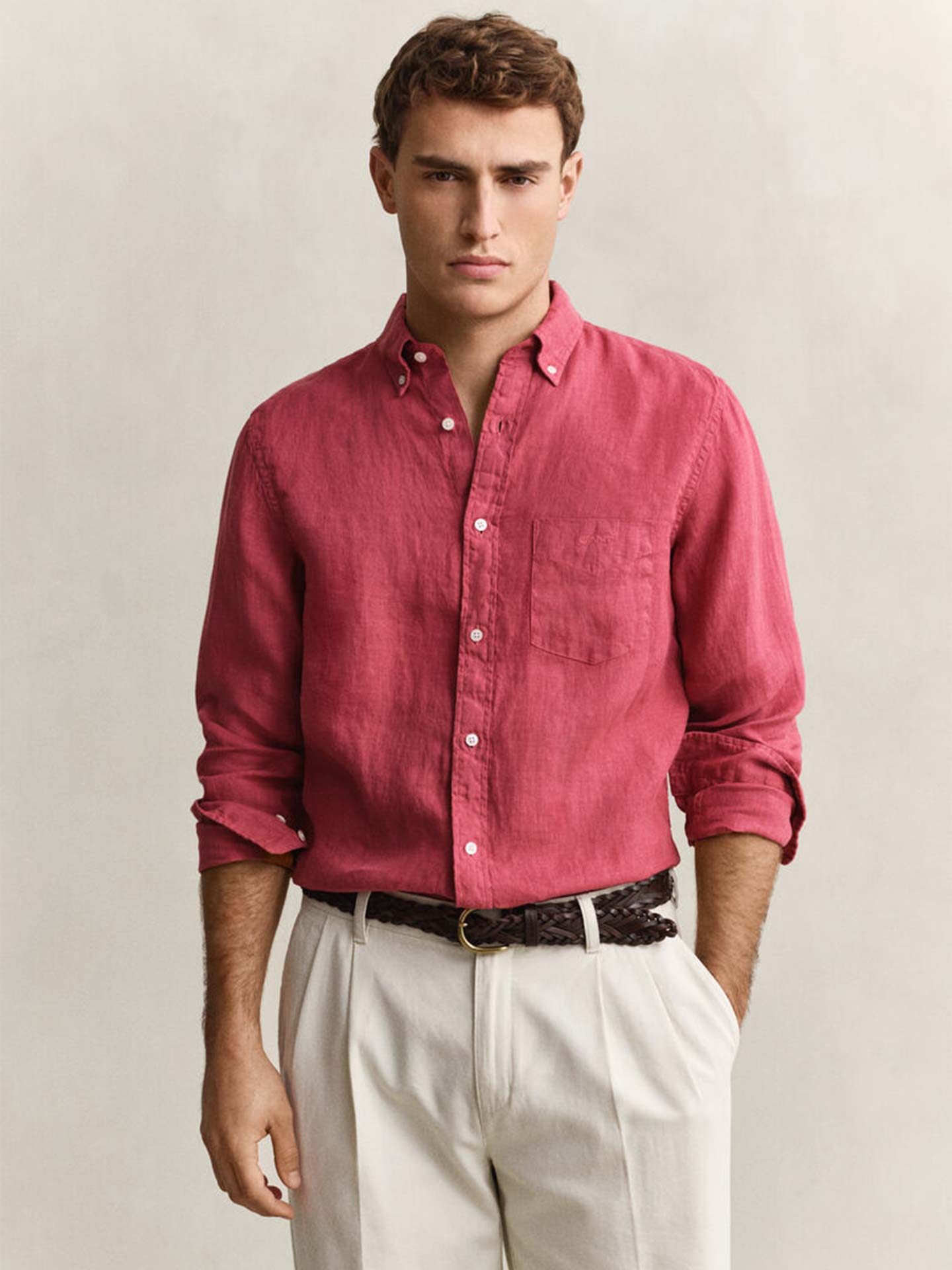 Camisa de Linho com Corte Regular