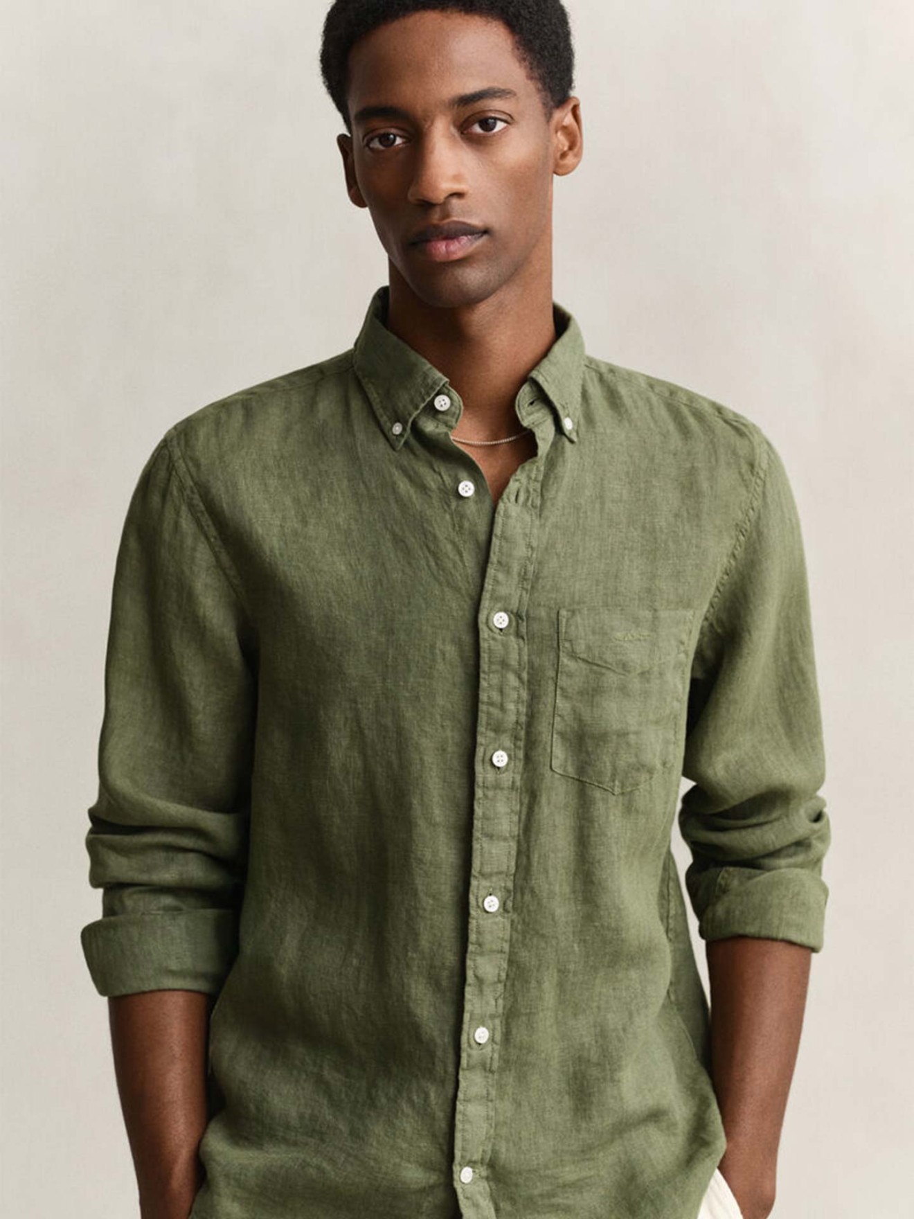 Camisa de Linho com Corte Regular