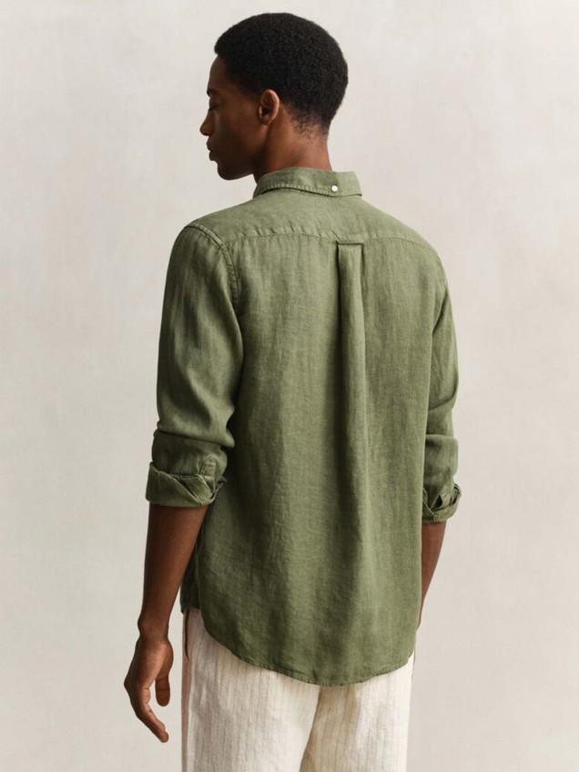 Camisa de Linho com Corte Regular