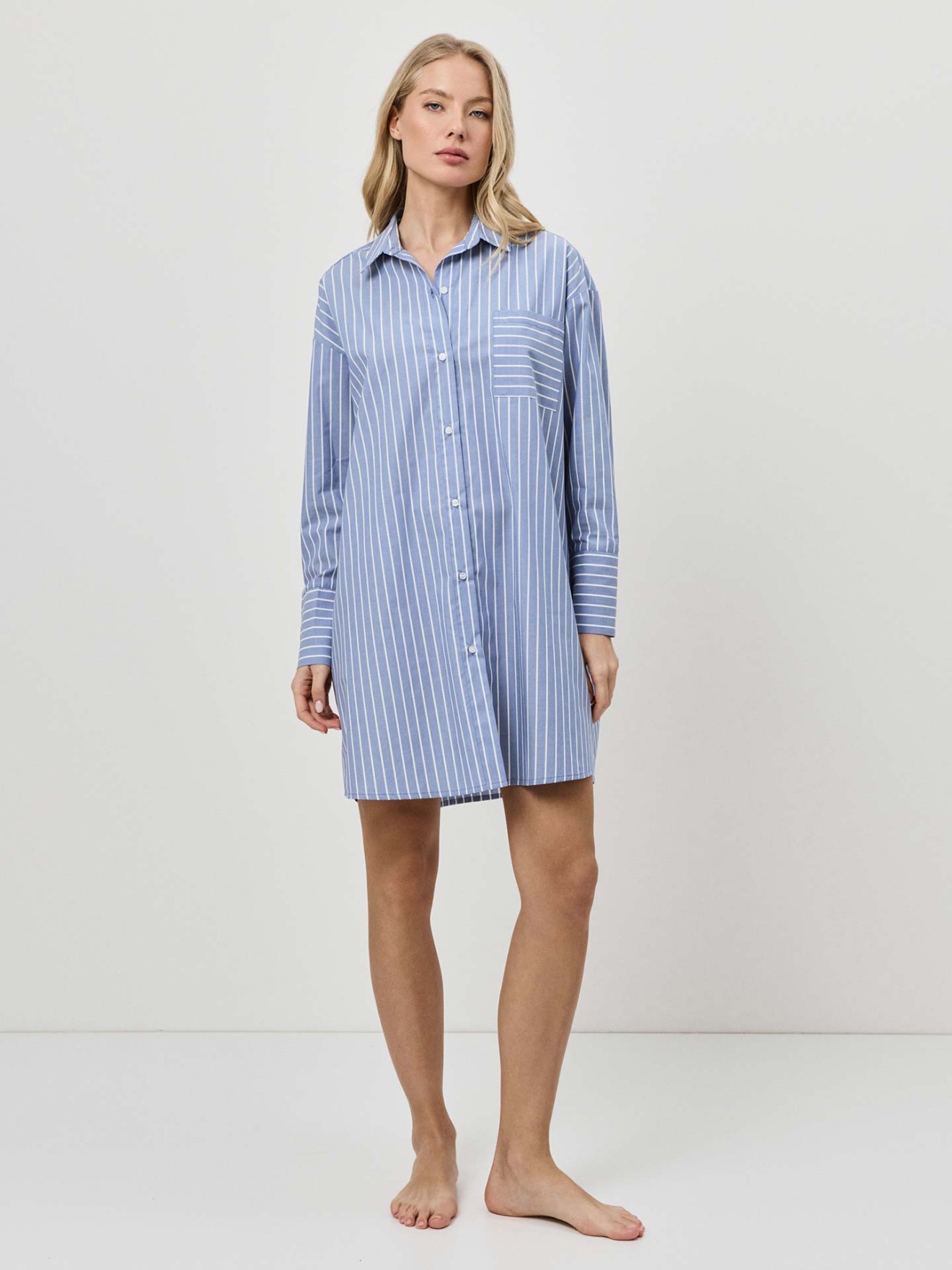 Camisa de Dormir �s Riscas