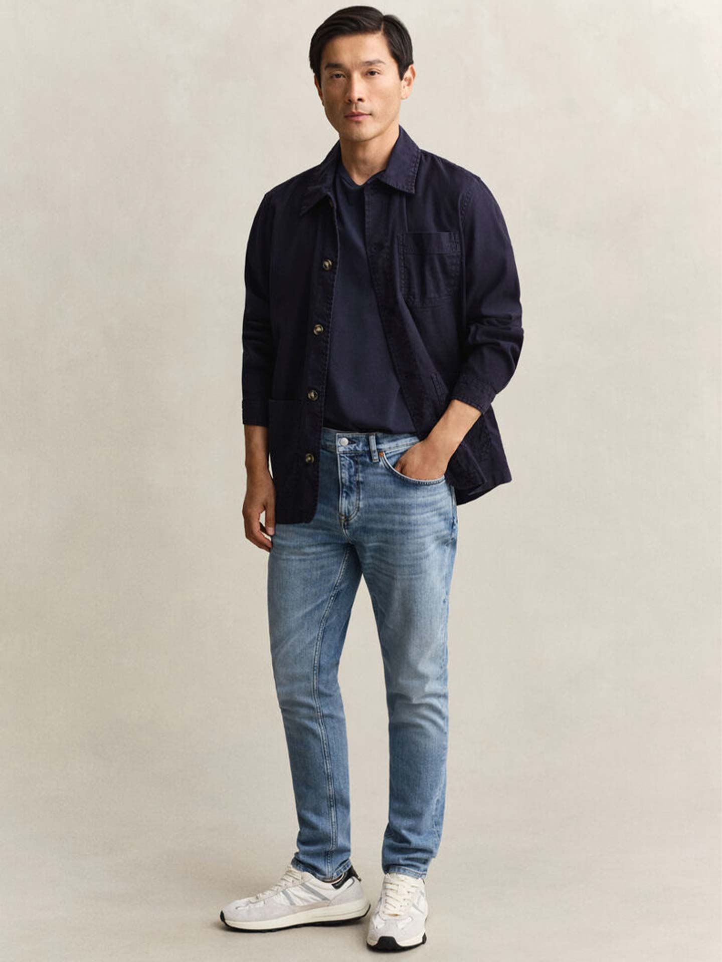 Calças de Ganga Slim Fit
