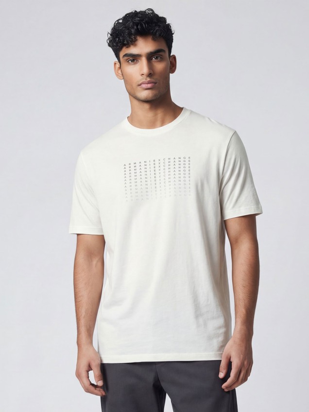T-shirt com Estampado de Logótipo