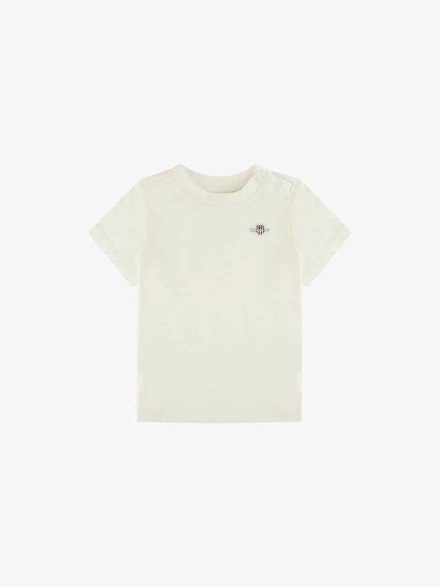 T-shirt com Abertura no Ombro