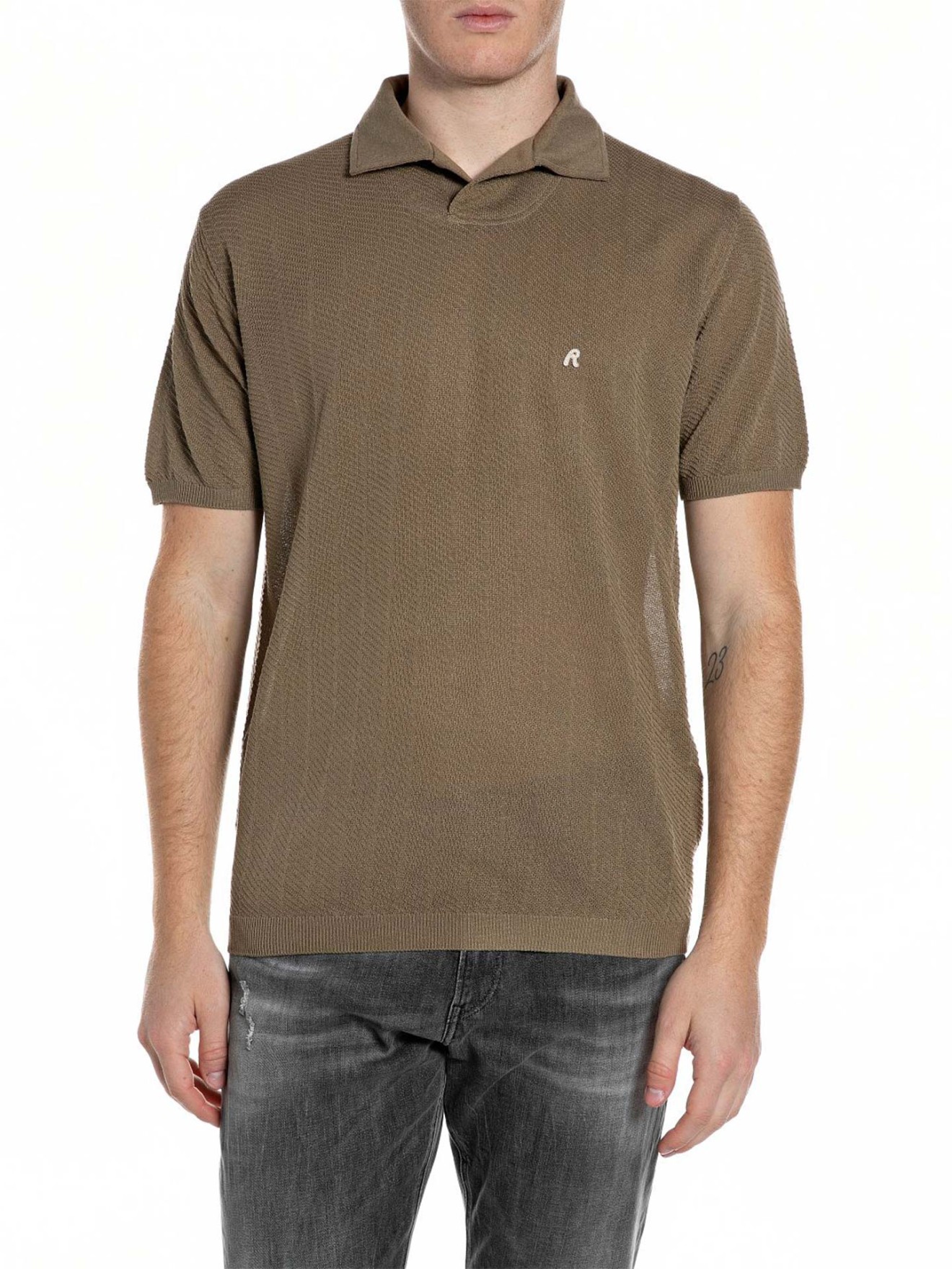 Polo de Malha Texturizada