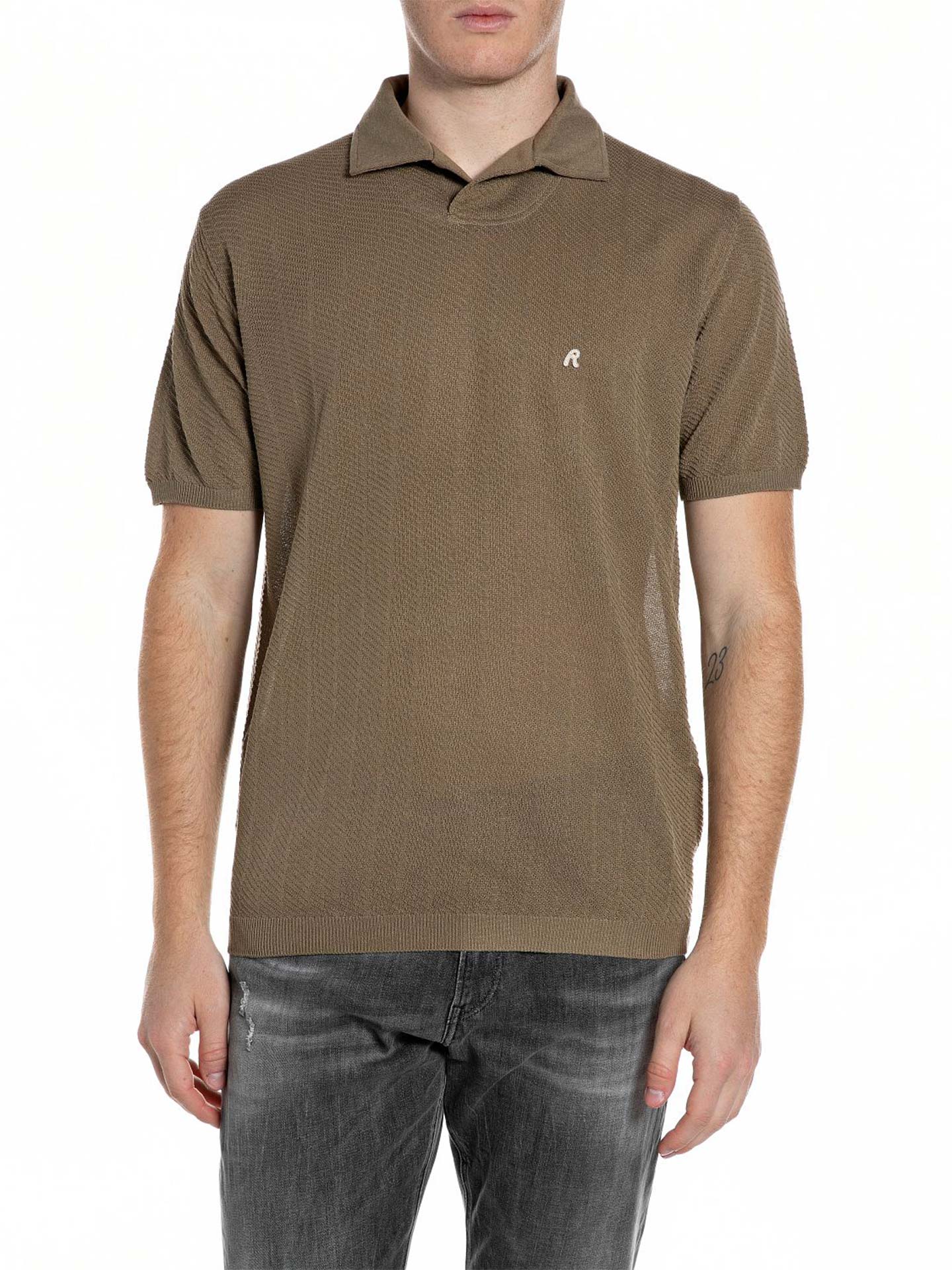 Polo de Malha Texturizada