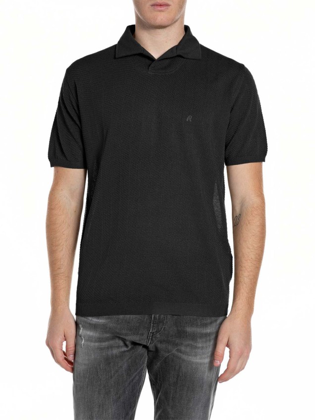 Polo de Malha Texturizada