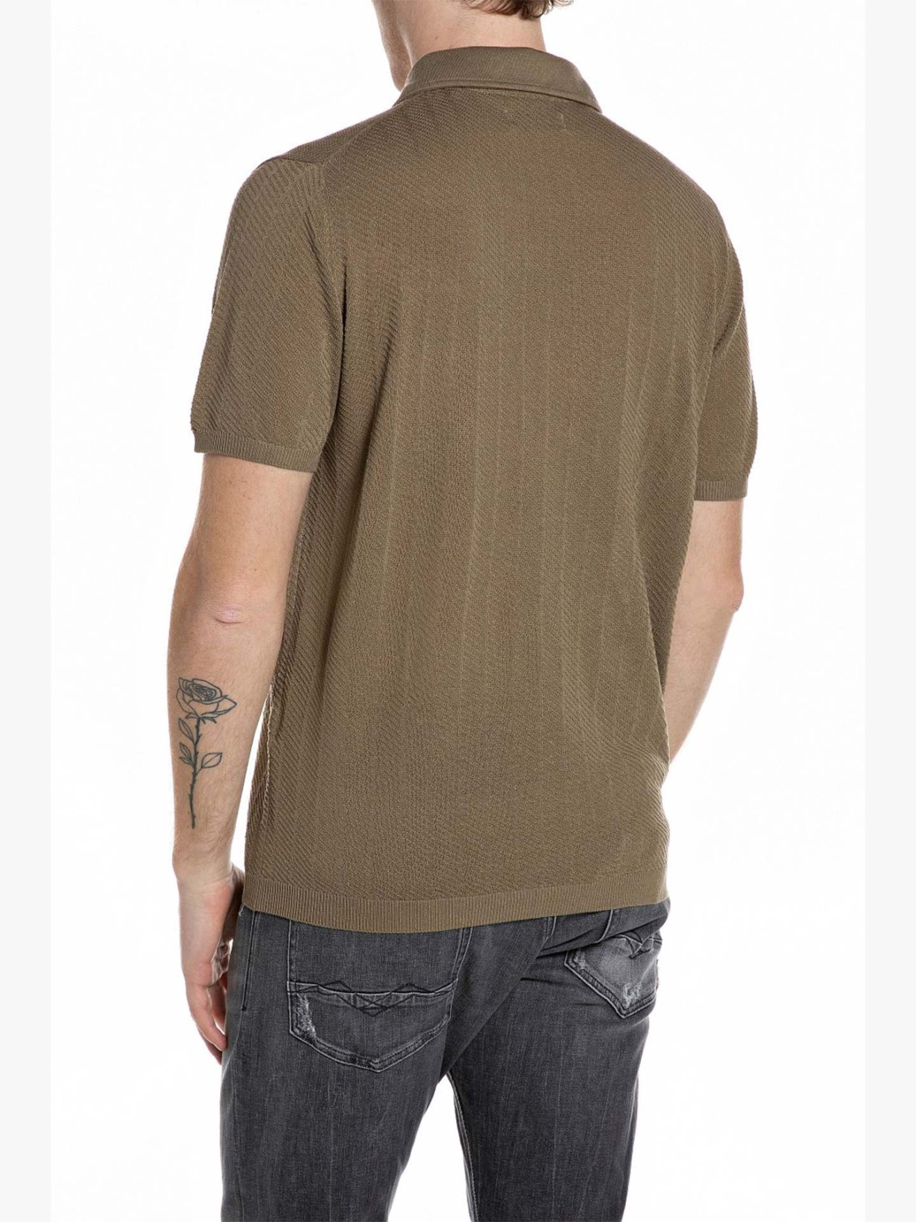 Polo de Malha Texturizada