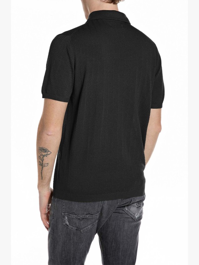 Polo de Malha Texturizada