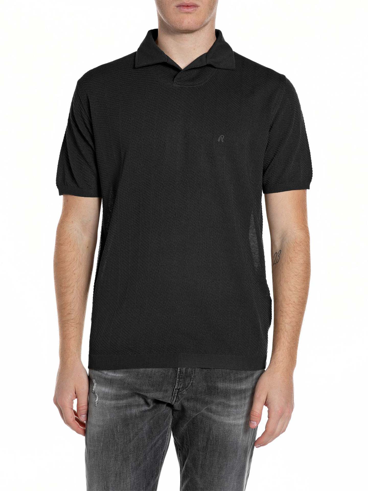 Polo de Malha Texturizada