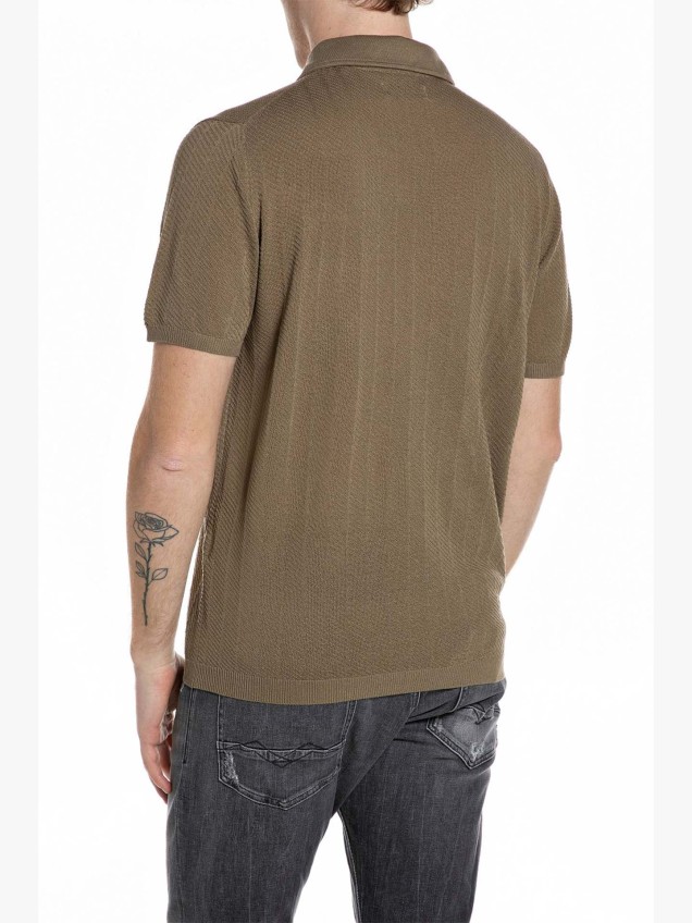 Polo de Malha Texturizada