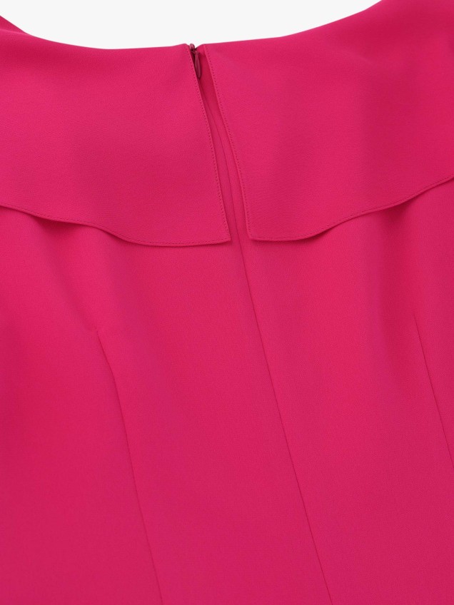 Vestido de Cerimónia com Gola Drapeada
