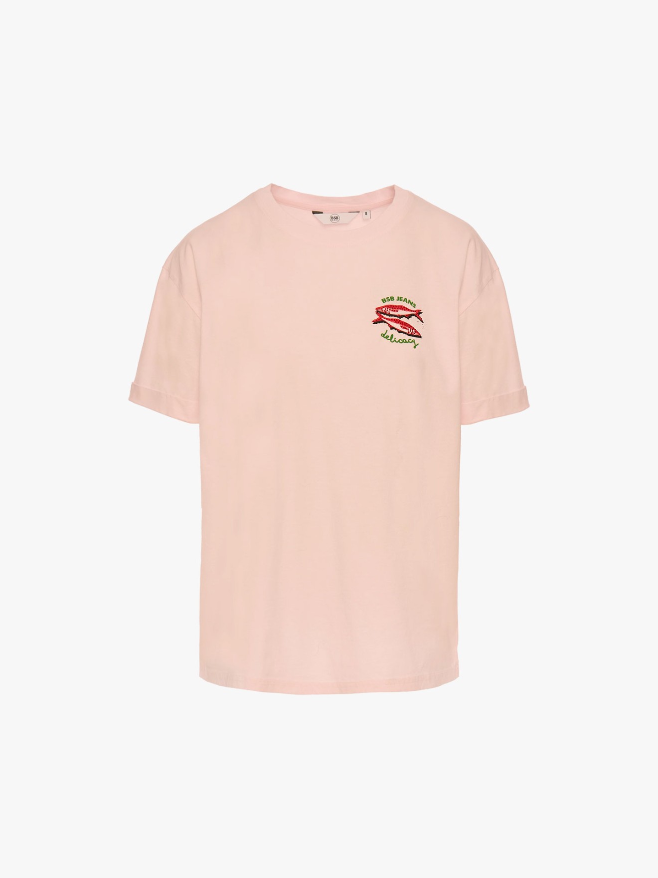 T-shirt Oversized com Estampado e Brilhantes