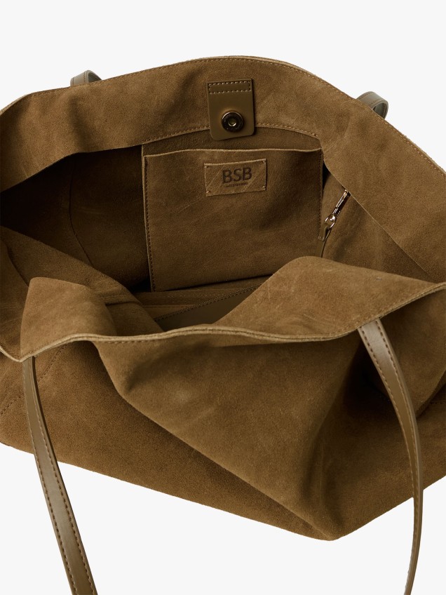 Mala Shopper em Camurça