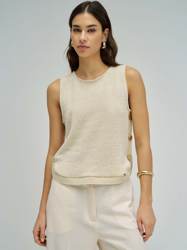 Top de Malha com Lurex