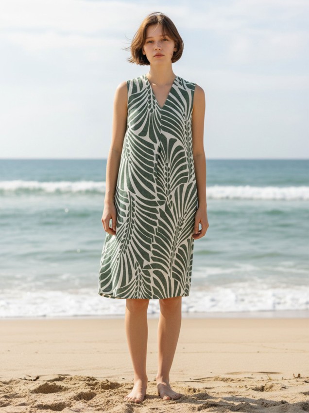Vestido de Praia Estampado