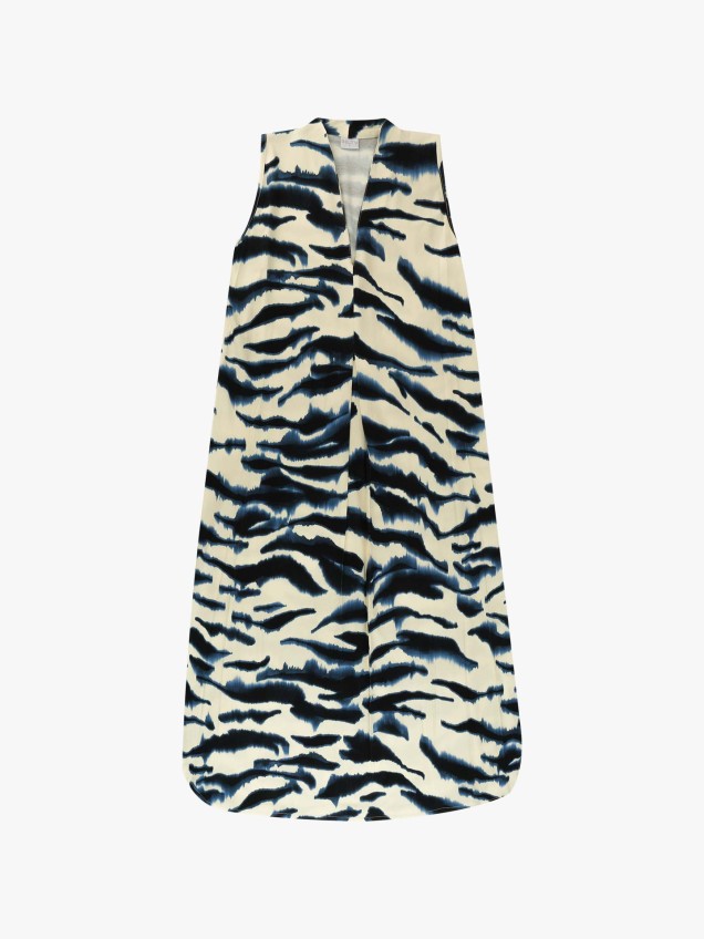 Vestido de Praia Midi Estampado